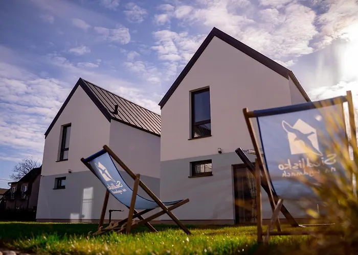 Siedlisko Na Wydmach, Sauna,podgrzewane Jacuzzi,domki Klimatyzowane,starlink Internet,parking Nyaraló Łeba